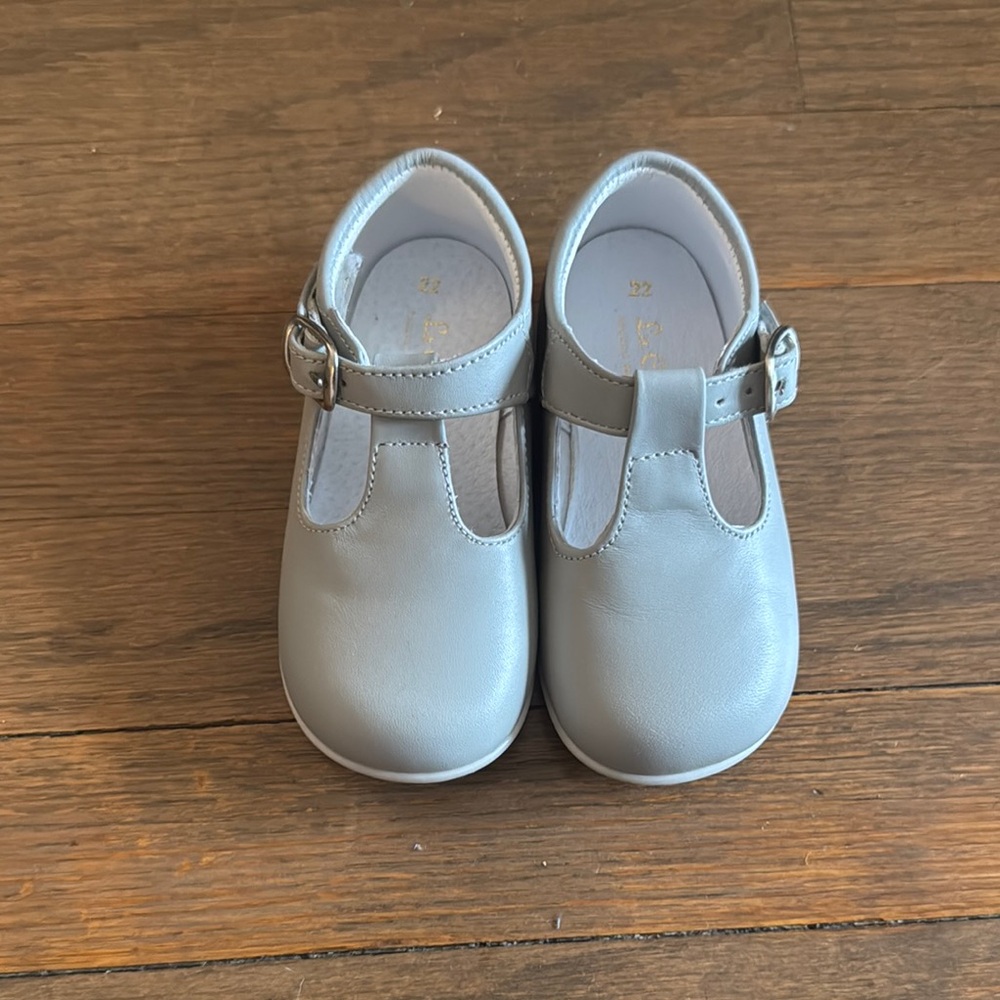 La Coqueta Leather Toddler T-Bar Shoes